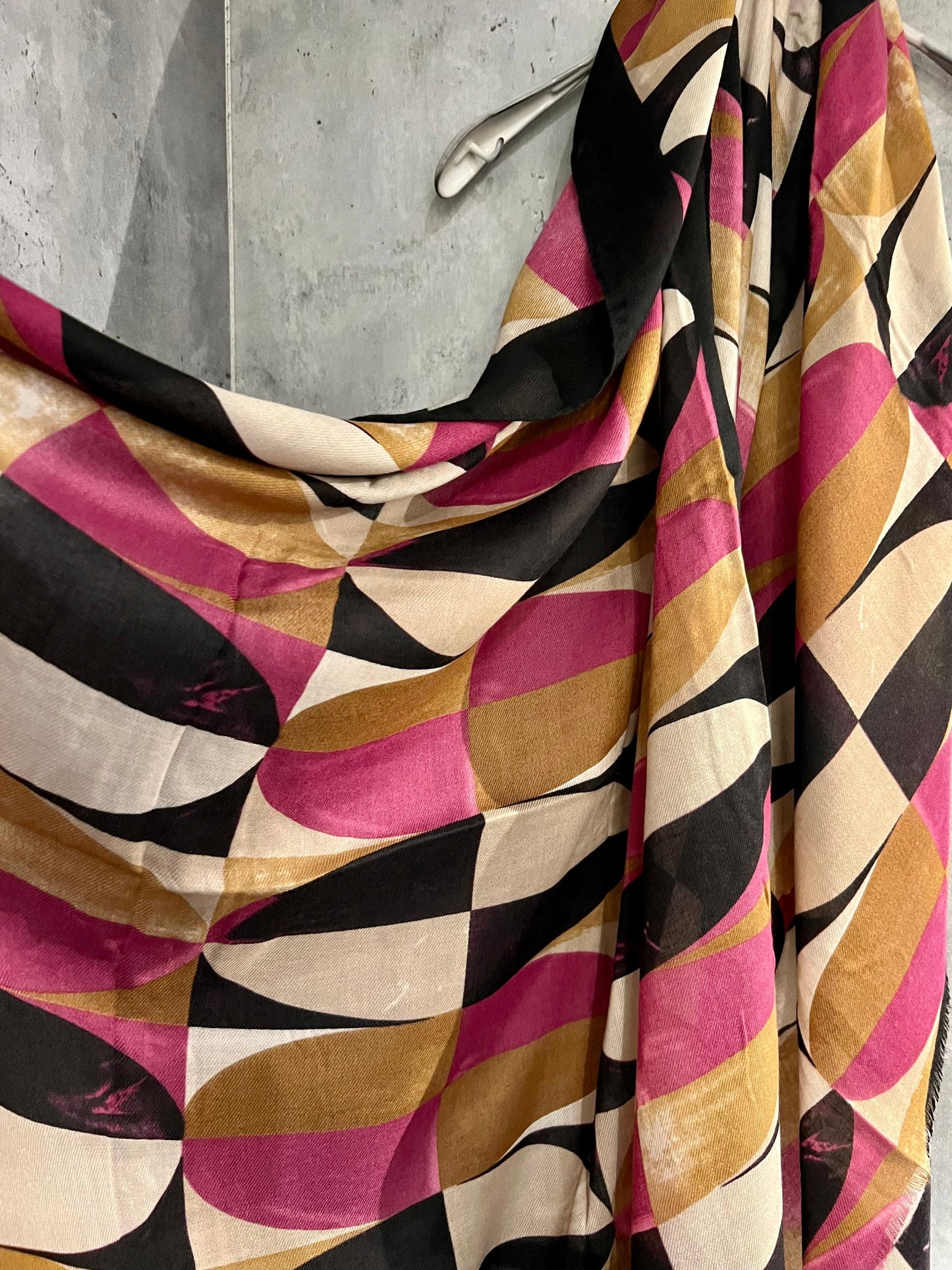 Retro Pattern Pink Beige Cotton Scarf/Summer Autumn Winter Women Scarf/Gifts For Mum/Gifts For her Birthday Christmas Gift/UK Seller