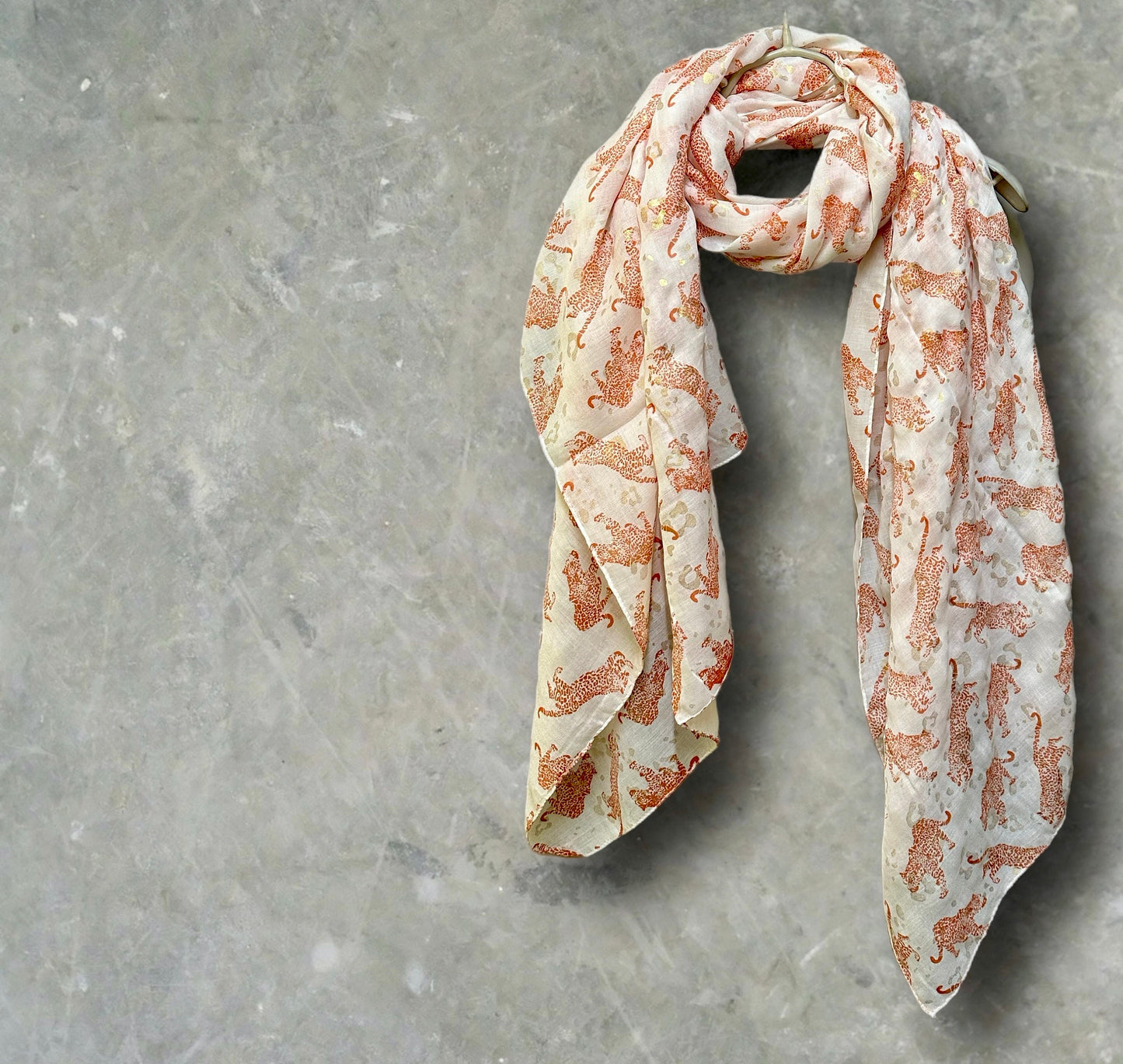 Light Pink classic leopards print off white scarf for women,perfect for any season and great gifts for her,mother,birthday and Christmas