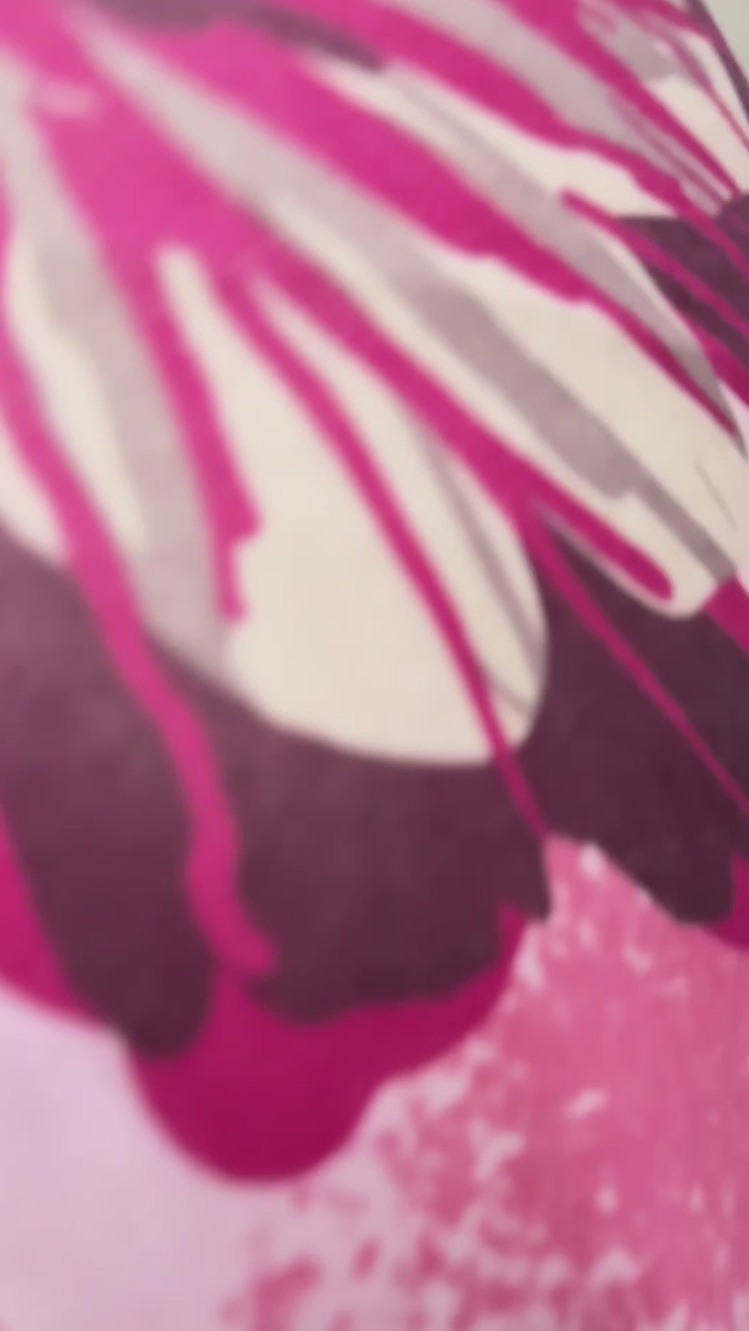 Vintage Inspired Pink Floral Scarf