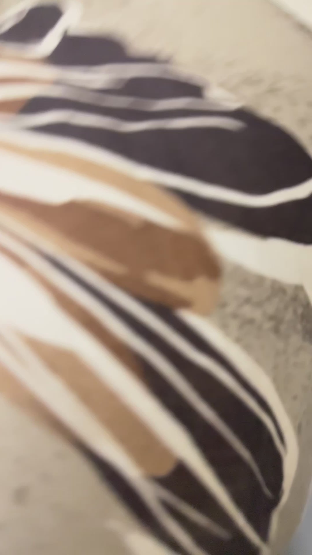 Vintage Inspired Brown Floral Scarf