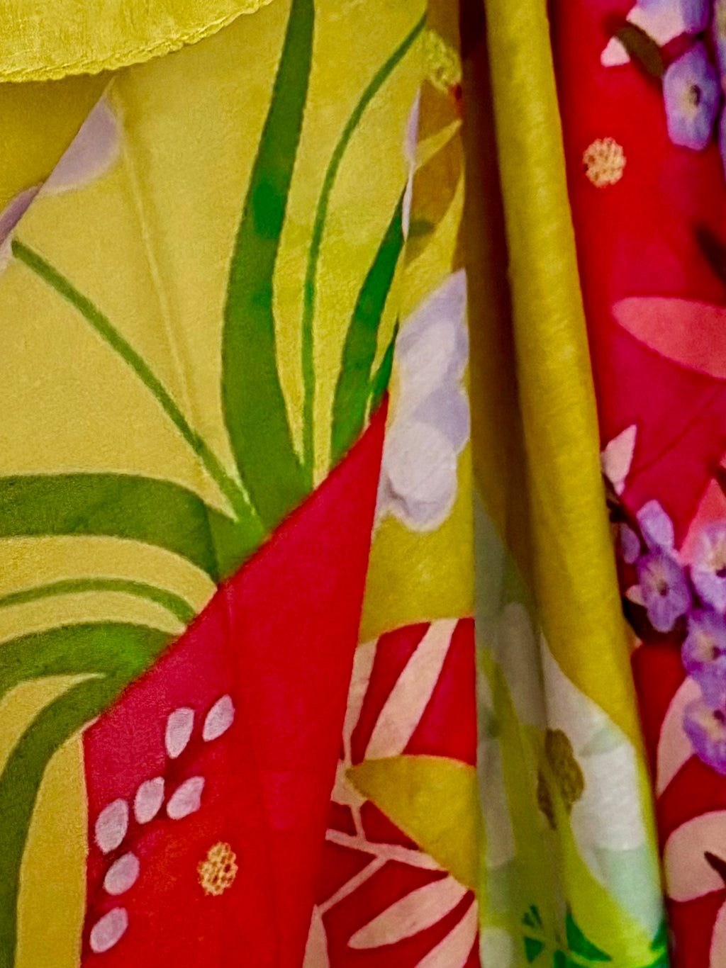 Spring Florals Summer Yellow Scarf for Women,Elegant Lightweight Cotton Shawl