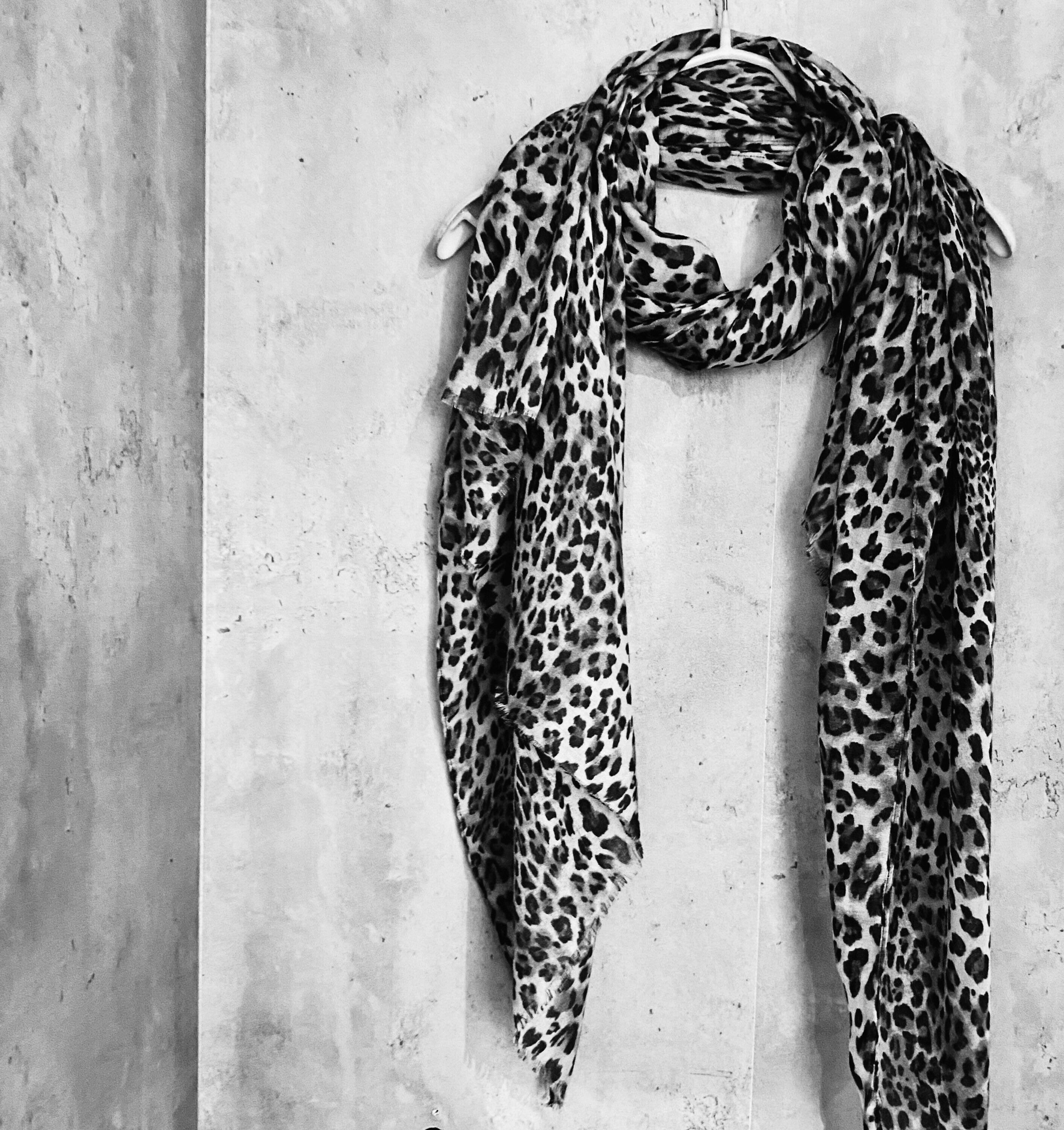 Classic Leopard Pattern Dark Grey Scarf/Summer Autumn Scarf/Gifts For Mother/Scarf Women/UK Seller/Gifts For Her Birthday Christmas