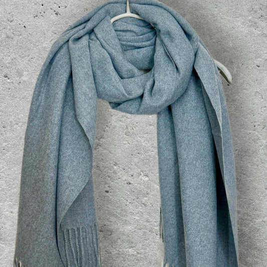 Luxurious Light Blue Cashmere Scarf for Women,Ideal for Autumn Winter Season,A Thoughtful Gift for Her,Mom,Wife,Birthday or Christmas