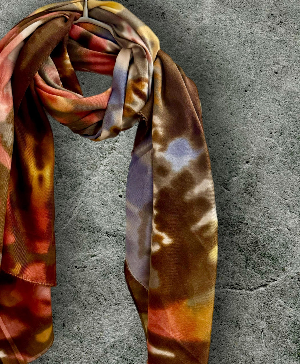 Brown Tie-Dye Scarf for Women,Perfect for Any Season or Occasion,Thoughtful Gift for Her,Mother, Birthdays or Christmas