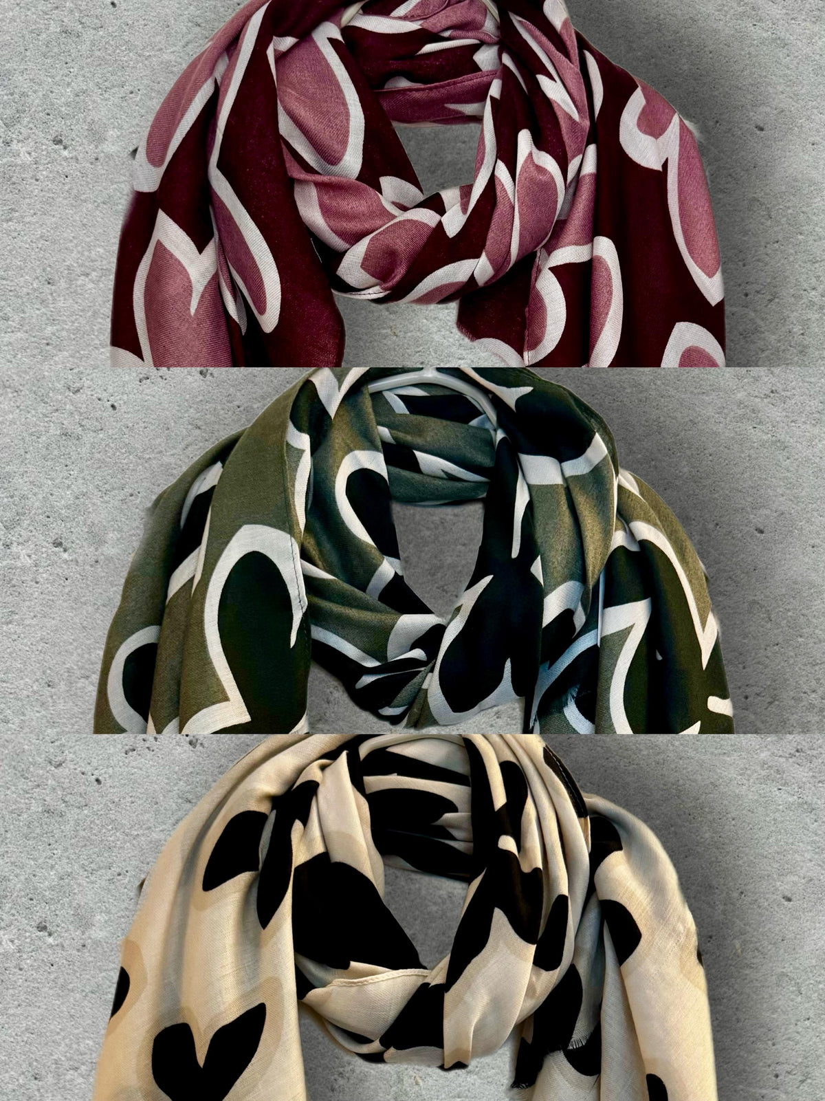 Olive Green Cotton Scarf with Black Flower Motif,Abstract Floral Print Scarf for Women,All Season Wrap,Great Gift for Her