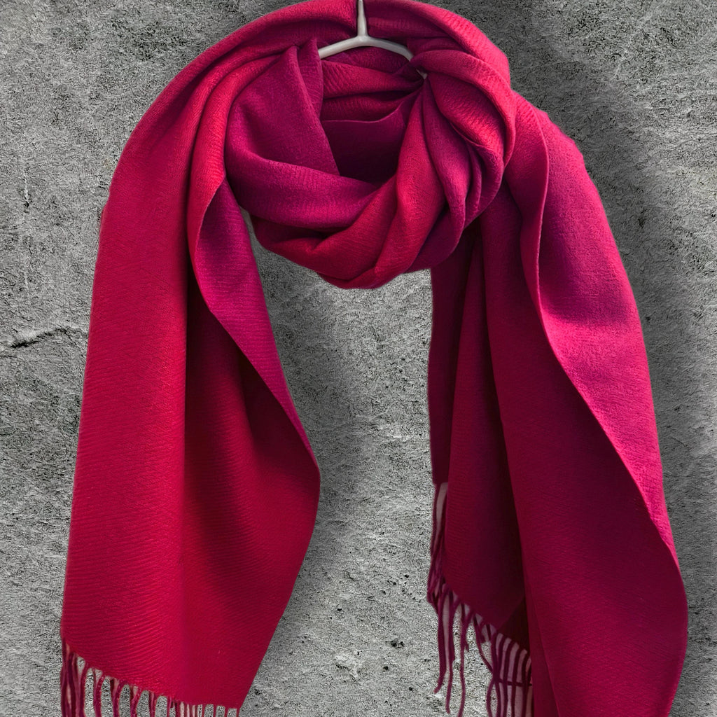 Light Blue & Beige Winter Scarf for Women,Ultra Soft Double-Sided Shawl,Warm,Lightweight and Elegant Gift for Her