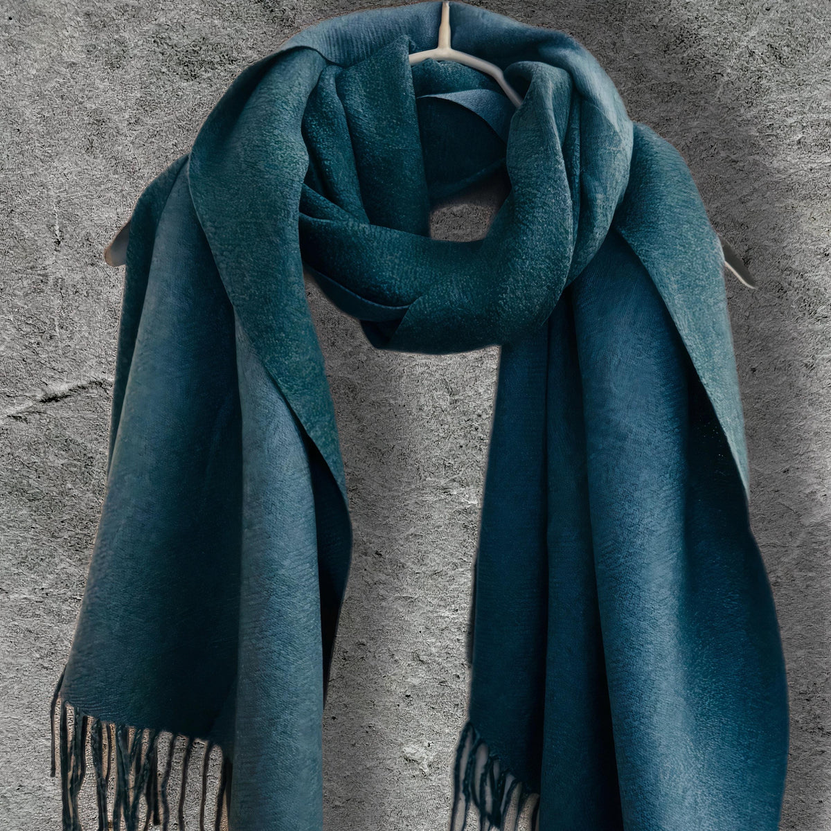 Light Blue & Beige Winter Scarf for Women,Ultra Soft Double-Sided Shawl,Warm,Lightweight and Elegant Gift for Her