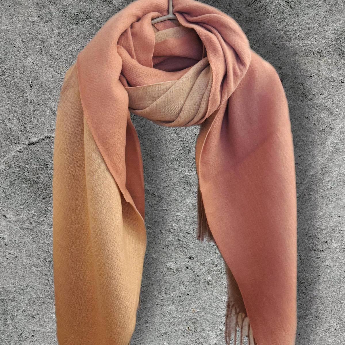 Light Blue & Beige Winter Scarf for Women,Ultra Soft Double-Sided Shawl,Warm,Lightweight and Elegant Gift for Her