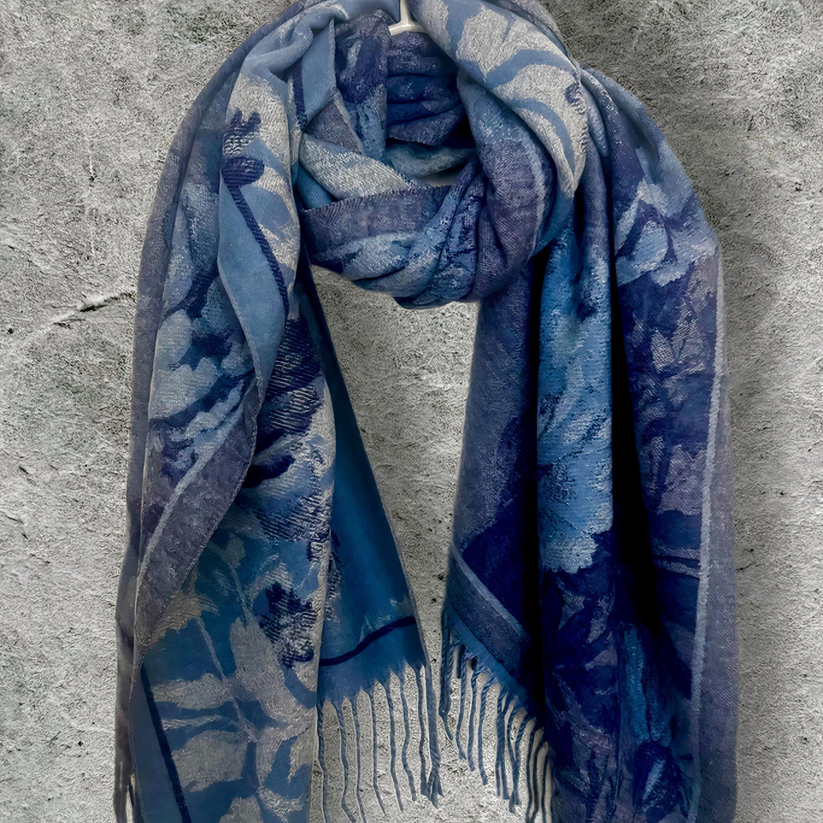 Mustard Yellow Ultra Soft Winter Scarf,Double-Sided Peonys Floral Wrap,Bold Reversible Shawl,Warm Gift for Her