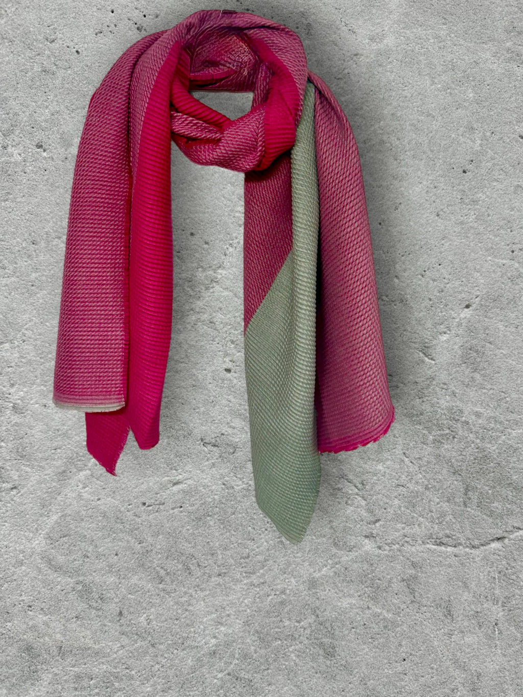 Hot Pink Winter Scarf for Women,Fuchsia Oversized Scarf,Ultra Soft Reversible Wrap, Colour Block Autumn Scarf,Ideal Gift for Her