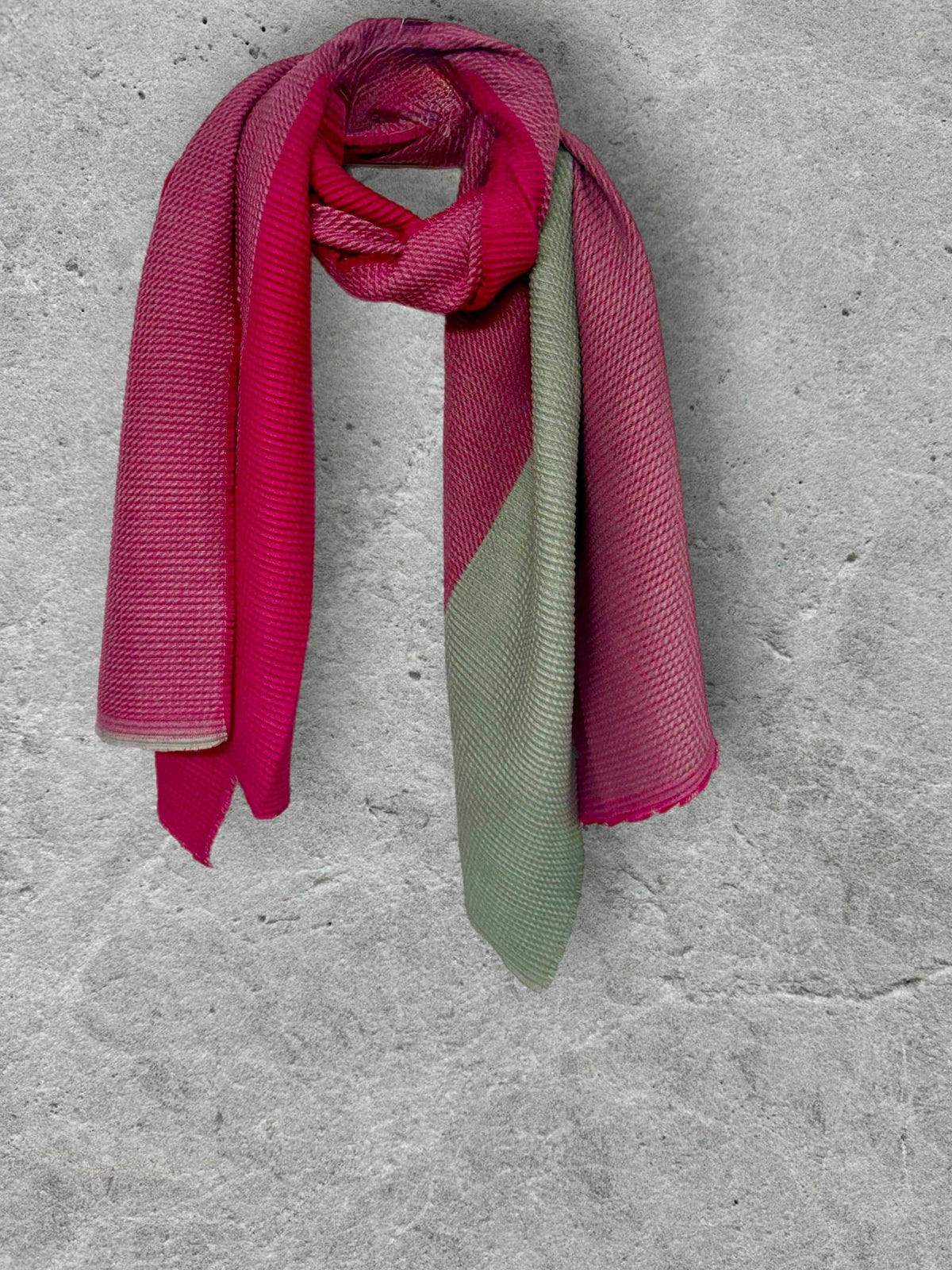 Hot Pink Winter Scarf for Women,Fuchsia Oversized Scarf,Ultra Soft Reversible Wrap, Colour Block Autumn Scarf,Ideal Gift for Her
