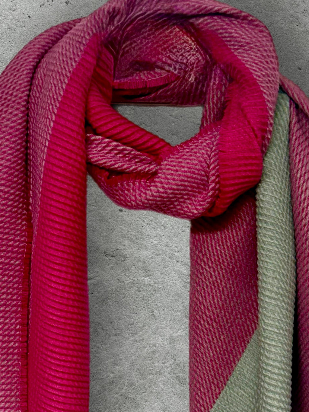 Hot Pink Winter Scarf for Women,Fuchsia Oversized Scarf,Ultra Soft Reversible Wrap, Colour Block Autumn Scarf,Ideal Gift for Her
