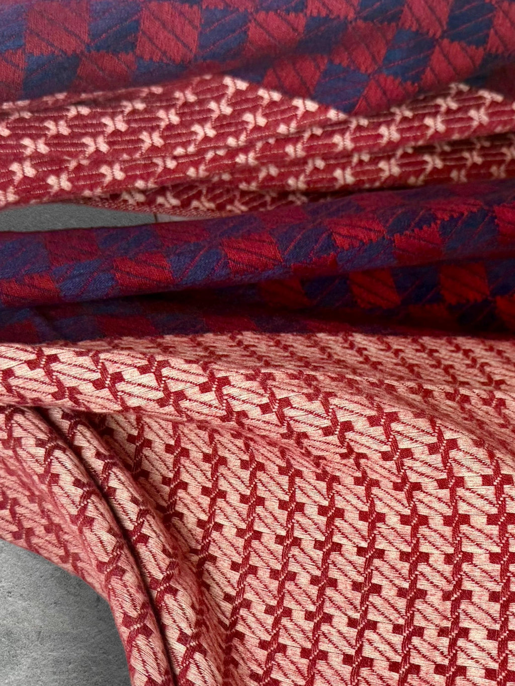 Burgundy Red Winter Scarf for Women,Heritage Mosaic Patterned Wrap,Ultra Soft Oversized Geometric Shawl,Thoughtful Christmas Gift
