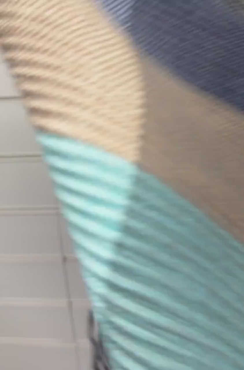Geometric Aqua Blue Navy Teal Winter Scarf,Featuring Colour Block Pattern,Cozy Wrap for Women,Ultra Soft Warm Gift for Her